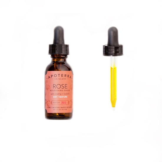 Rose Nourishing Serum with Rosehip + CoQ10