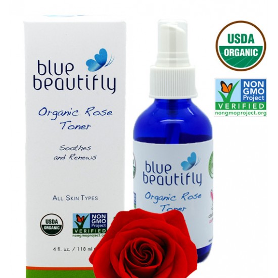 Blue Beautifly Organic Rose Toner